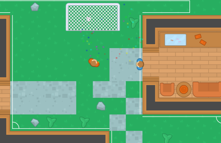 Goal scored in football game