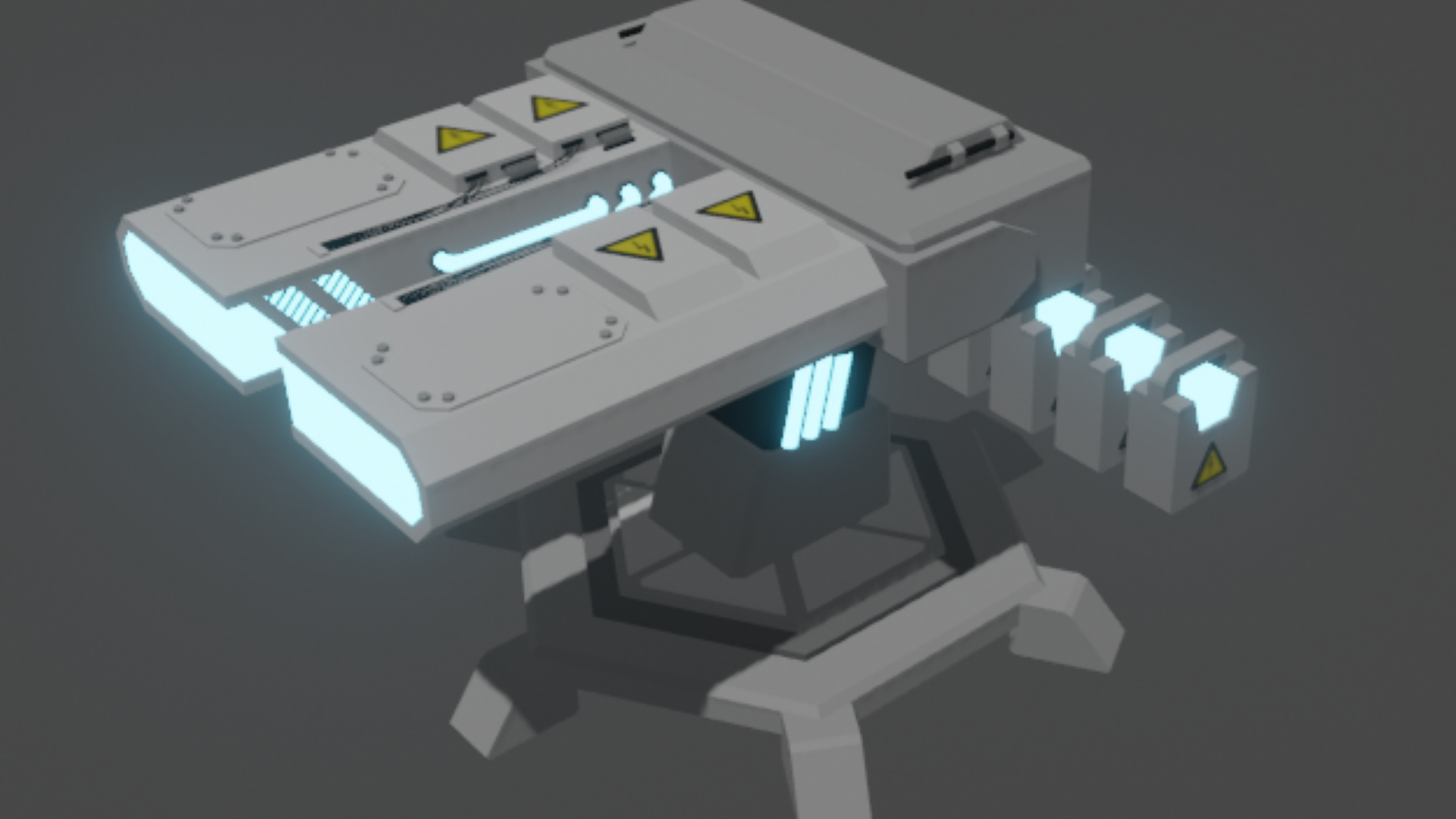 3D model of a turret